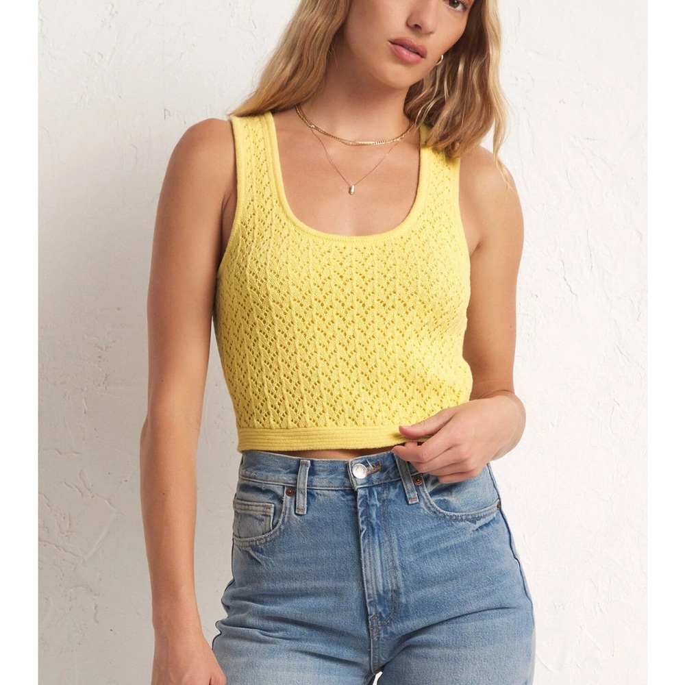 Z Supply Sunny Yellow Cropped Tank